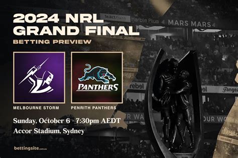 rugby league grand final betting|2024 NRL Grand Final Betting .